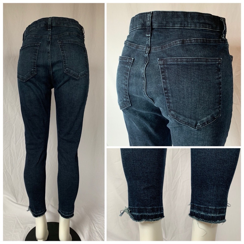 Topshop MOTO Jamie frayed hem skinny jeans stretch - Picture 2 of 8